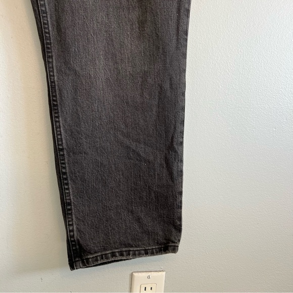 AF Womens 90s Straight Ultra High Rise Curve Love Jeans Black Plus Sz 35/20 - Picture 3 of 9